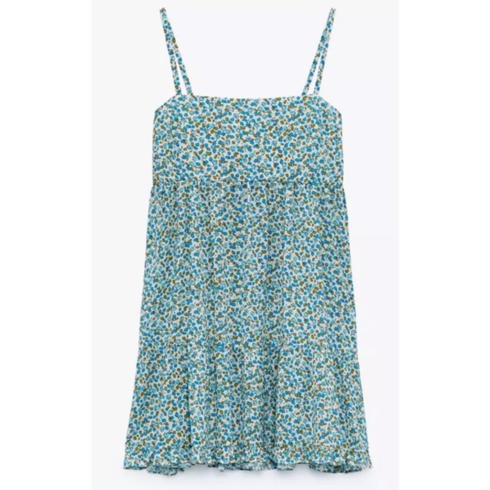 NWT — Zara Floral Print Mini Dress Size Small